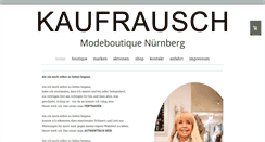 Desktop Screenshot of boutique-kaufrausch.de