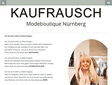 Tablet Screenshot of boutique-kaufrausch.de